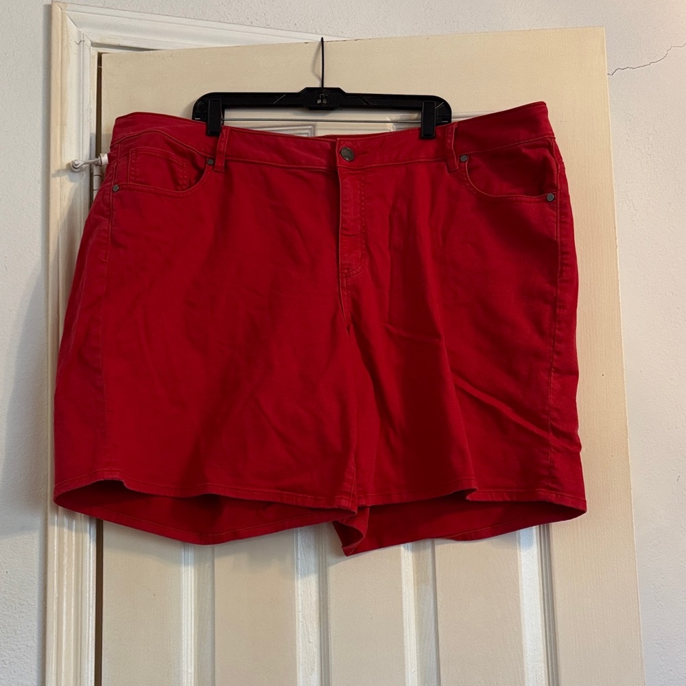 Lane Bryant Women’s Girlfriend Red Casual Shorts